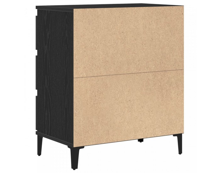 Sonata H Сайдборд Черен Дъб 60x35x70 см Инженерна Дървесина