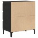 Sonata H Сайдборд Черен Дъб 60x35x70 см Инженерна Дървесина