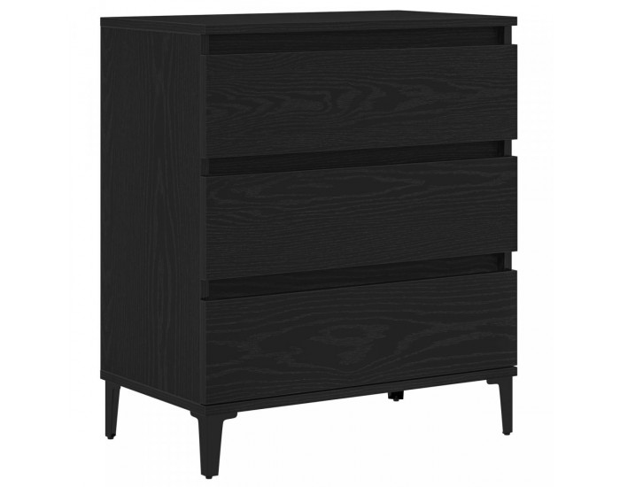 Sonata H Сайдборд Черен Дъб 60x35x70 см Инженерна Дървесина