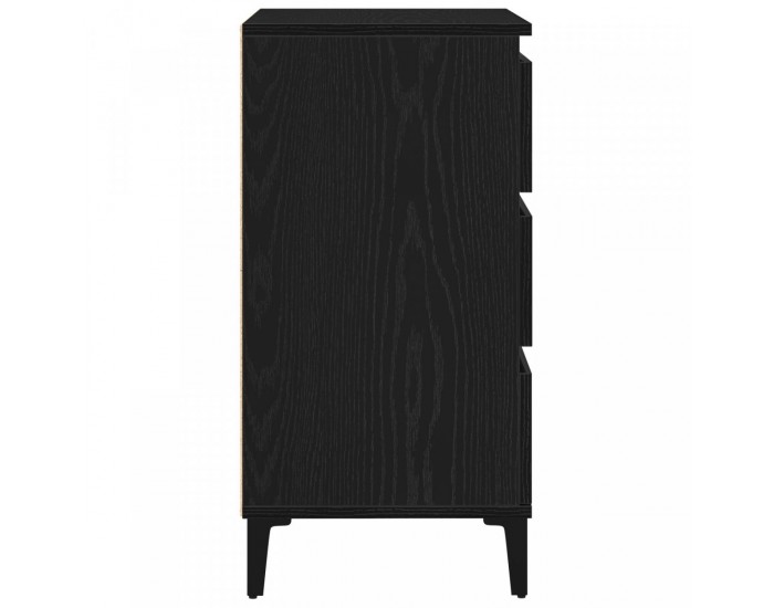 Sonata H Сайдборд Черен Дъб 60x35x70 см Инженерна Дървесина