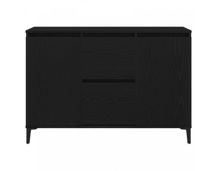 Sonata H Сайдборд Черен Дъб 104x35x70 см Инженерна Дървесина