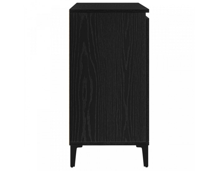 Sonata H Сайдборд Черен Дъб 104x35x70 см Инженерна Дървесина