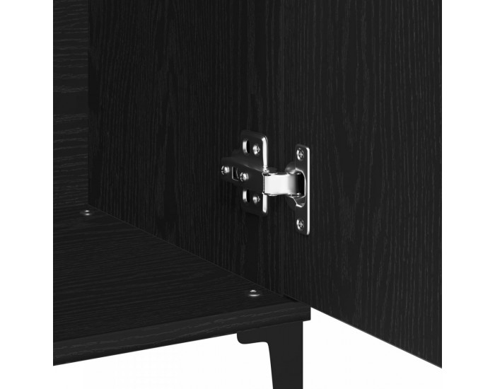 Sonata H Сайдборд Черен Дъб 104x35x70 см Инженерна Дървесина