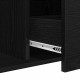 Sonata H Сайдборд Черен Дъб 104x35x70 см Инженерна Дървесина