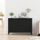 Sonata H Сайдборд Черен Дъб 104x35x70 см Инженерна Дървесина