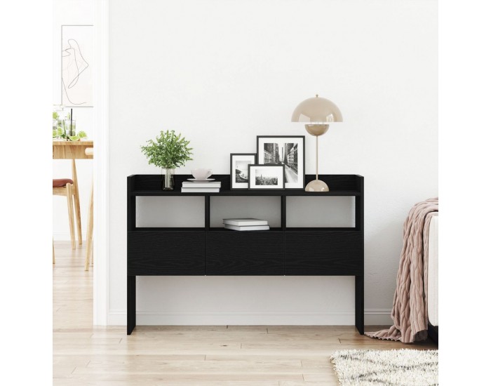 Sonata H Черен дъб страничен шкаф 105x30x70 см от инженерна дървесина