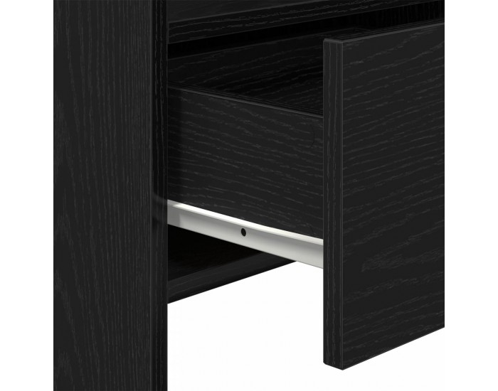 Sonata H Черен дъб страничен шкаф 105x30x70 см от инженерна дървесина