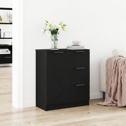 Sonata H Черен дъбен шкаф 60x30x70 см, изработен от инженерна дървесина - Corpuri, vitrine, biblioteci modulare