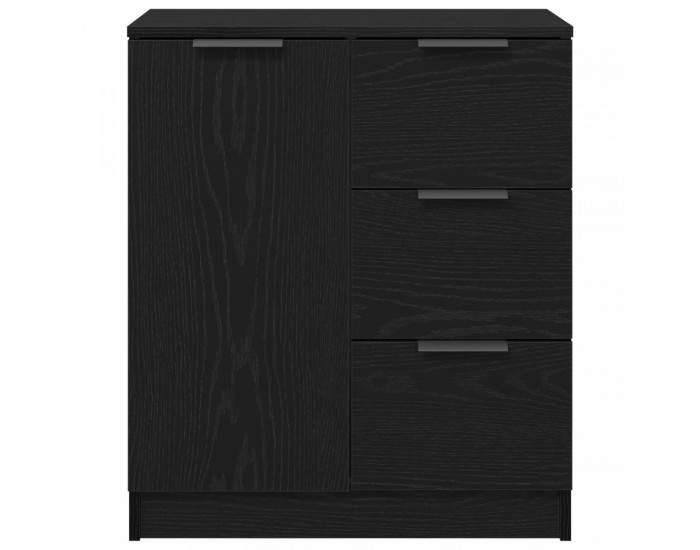 Sonata H Черен дъбен шкаф 60x30x70 см, изработен от инженерна дървесина