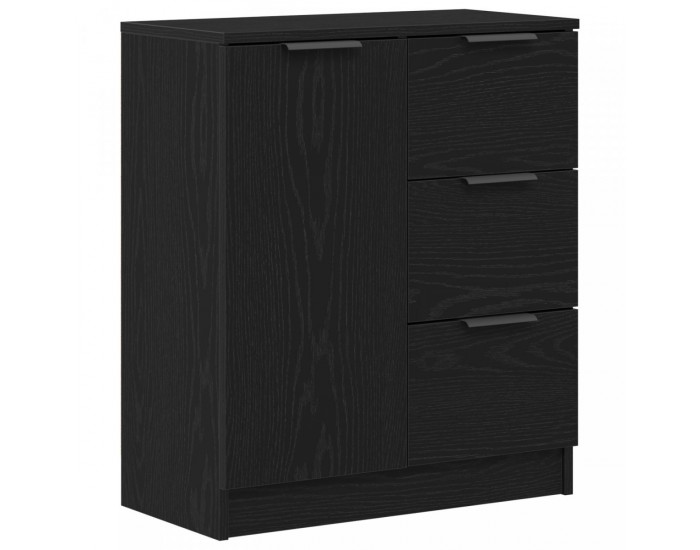 Sonata H Черен дъбен шкаф 60x30x70 см, изработен от инженерна дървесина
