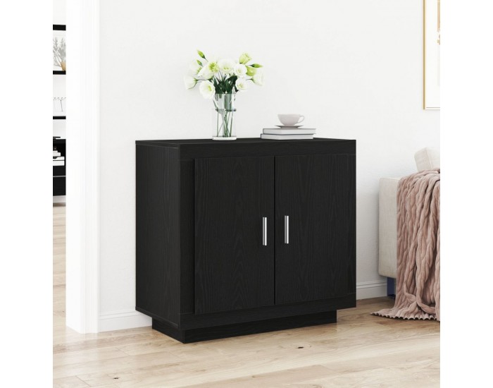 страничен шкаф Sonata H Черен дъб 80x40x75 см Инженерна дървесина