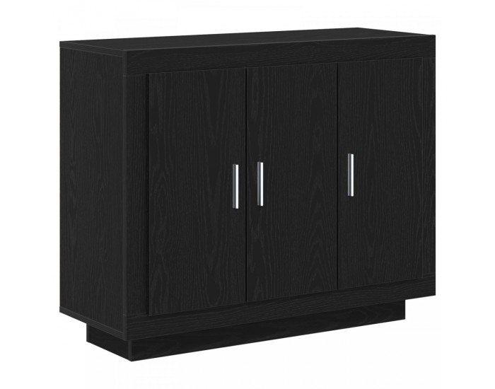 страничен шкаф Sonata H Черен Дъб 92x35x75 см от инженерна дървесина