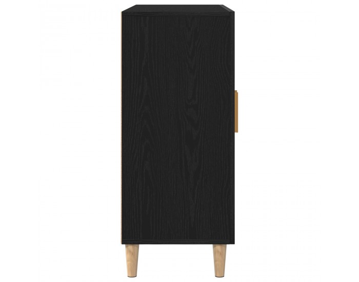 Sonata H Съединител Черен Дъб 90x34x80 см Инженерна Дървесина