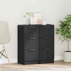 Sonata H ТВ шкафове 2 бр Черен дъб 30x30x70 см Инженерна дървесина - Corpuri, vitrine, biblioteci modulare