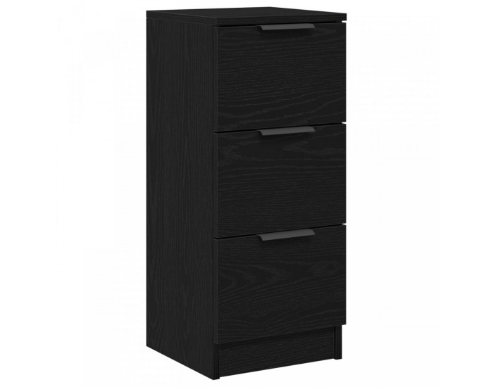 Sonata H ТВ шкафове 2 бр Черен дъб 30x30x70 см Инженерна дървесина