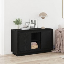 Sonata H Страничен шкаф Черен Дъб 102x35x60 см Инженерна Дървесина - Corpuri, vitrine, biblioteci modulare