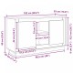 Sonata H Страничен шкаф Черен Дъб 102x35x60 см Инженерна Дървесина