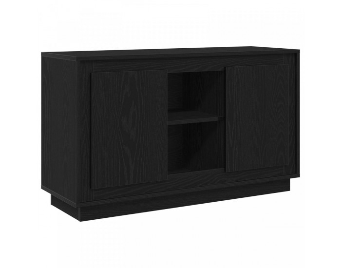 Sonata H Страничен шкаф Черен Дъб 102x35x60 см Инженерна Дървесина