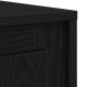 Sonata H Страничен шкаф Черен Дъб 102x35x60 см Инженерна Дървесина