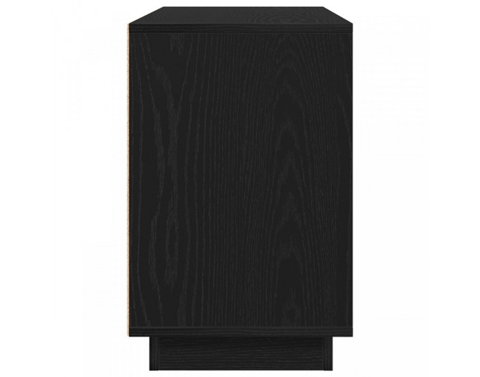 Sonata H Страничен шкаф Черен дъб 102x35x55 см Инженерна дървесина