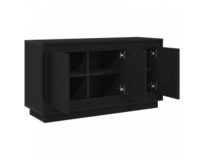Sonata H Страничен шкаф Черен дъб 102x35x55 см Инженерна дървесина