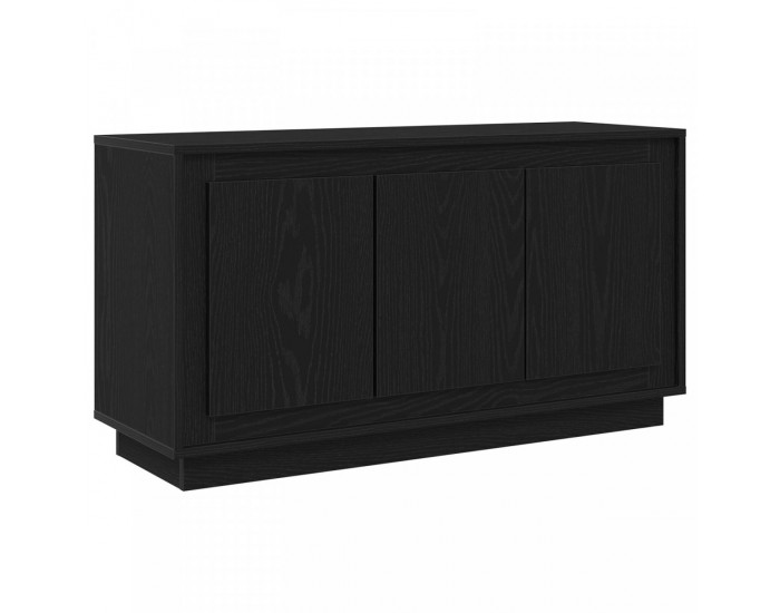 Sonata H Страничен шкаф Черен дъб 102x35x55 см Инженерна дървесина