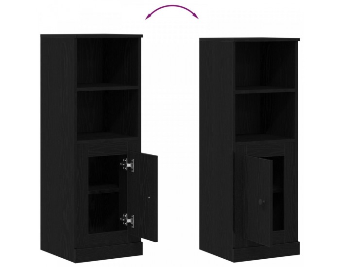 Sonata H Висок шкаф Черен дъб 36x35.5x103.5 см Композитна дървесина