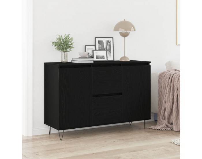страничен шкаф Sonata H Черен Дъб 101,5x35x70 см Инженерна дървесина