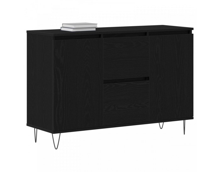 страничен шкаф Sonata H Черен Дъб 101,5x35x70 см Инженерна дървесина