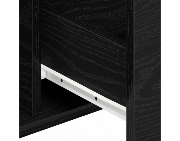 страничен шкаф Sonata H Черен Дъб 101,5x35x70 см Инженерна дървесина