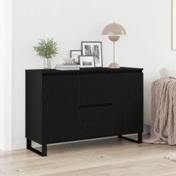 Sonata H Сайдборд Черен Дъб 104x35x70 см Инженерна Дървесина - Corpuri, vitrine, biblioteci modulare