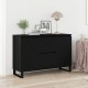 Sonata H Сайдборд Черен Дъб 104x35x70 см Инженерна Дървесина