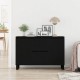 Sonata H Сайдборд Черен Дъб 104x35x70 см Инженерна Дървесина