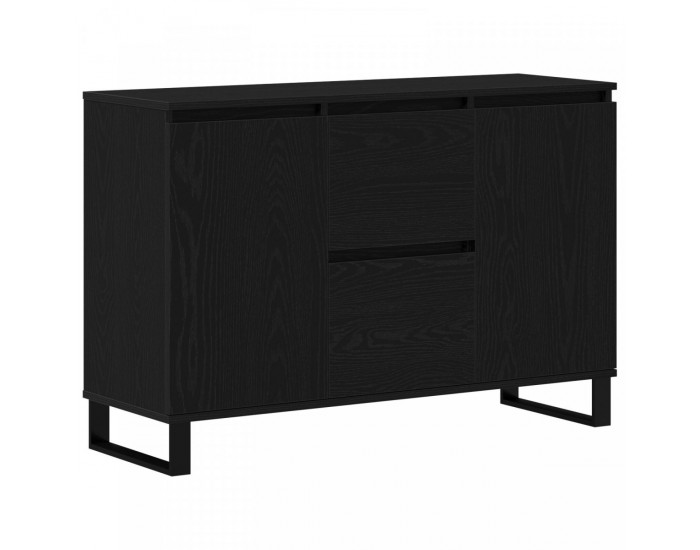 Sonata H Сайдборд Черен Дъб 104x35x70 см Инженерна Дървесина