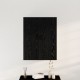 Черен дъбов стенен кабинет 69,5x34x90 см от инженерна дървесина