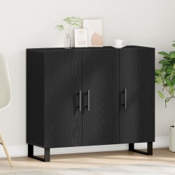 Sonata H Бюфет с 3 врати Черен дъб 90x34x80 см Инженерна дървесина - Living