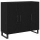 Sonata H Бюфет с 3 врати Черен дъб 90x34x80 см Инженерна дървесина
