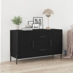 Sonata H Стенен бюфет Черен дъб 100x36x60 см от инженерна дървесина - Corpuri, vitrine, biblioteci modulare