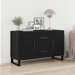 Sonata H Сайдборд Черен Дъб 100x36x60 см Инженерна Дървесина - Corpuri, vitrine, biblioteci modulare