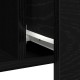 Sonata H Сайдборд Черен Дъб 100x36x60 см Инженерна Дървесина