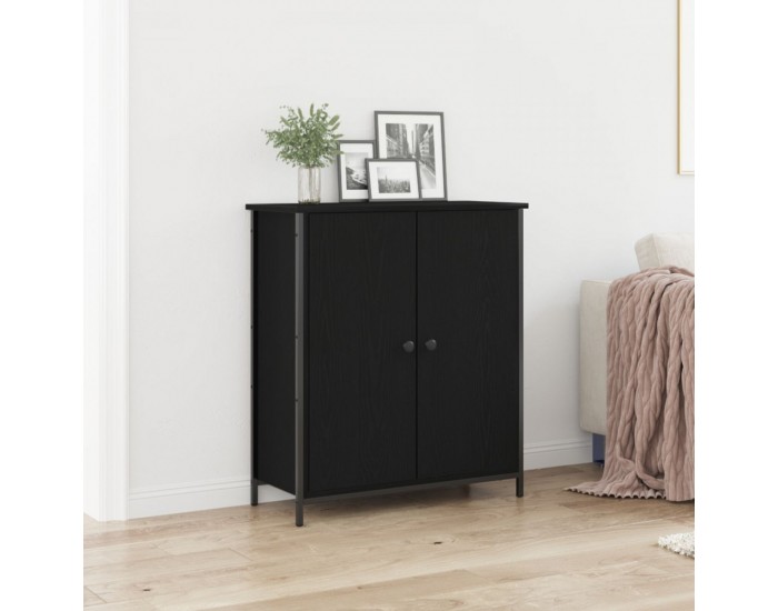 Sonata H Бюфет  Черен дъб 70x30x80 см Инженерна дървесина и стомана
