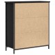 Sonata H Бюфет  Черен дъб 70x30x80 см Инженерна дървесина и стомана