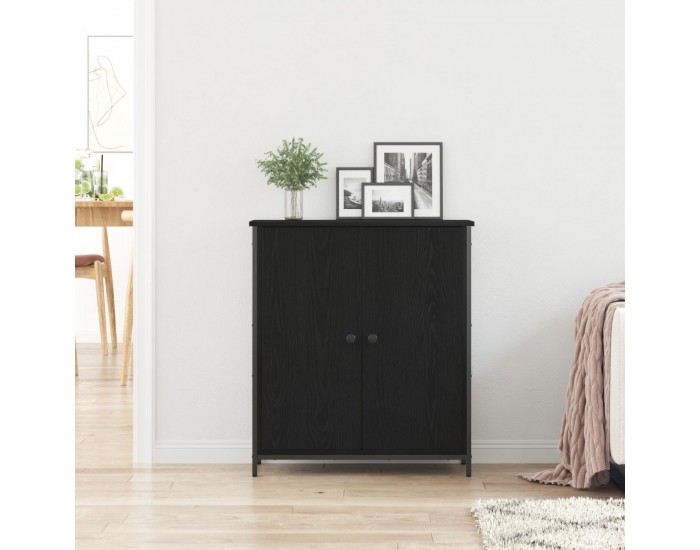 Sonata H Бюфет  Черен дъб 70x30x80 см Инженерна дървесина и стомана