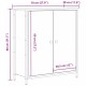 Sonata H Бюфет  Черен дъб 70x30x80 см Инженерна дървесина и стомана