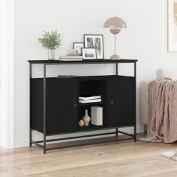 Sonata H Секретар Черен Дъб 100x35x80 см Инженерна Дървесина и Стомана - Corpuri, vitrine, biblioteci modulare