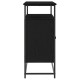 Sonata H Секретар Черен Дъб 100x35x80 см Инженерна Дървесина и Стомана