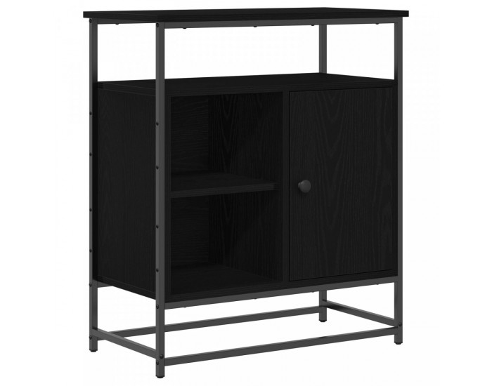 Sonata H Секретар черен дъб 69x35x80 см Инженерна дървесина и стомана