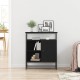 Sonata H Секретар черен дъб 69x35x80 см Инженерна дървесина и стомана