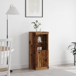 Sonata H Стенка с LED осветление Дървесина 41x37x100 см - Corpuri, vitrine, biblioteci modulare