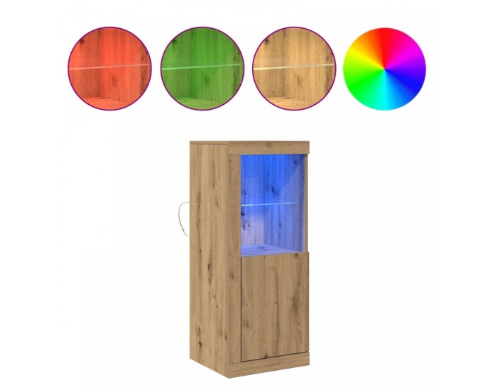 Sonata H Комод с LED осветление Артизан дъб 41x37x100 см